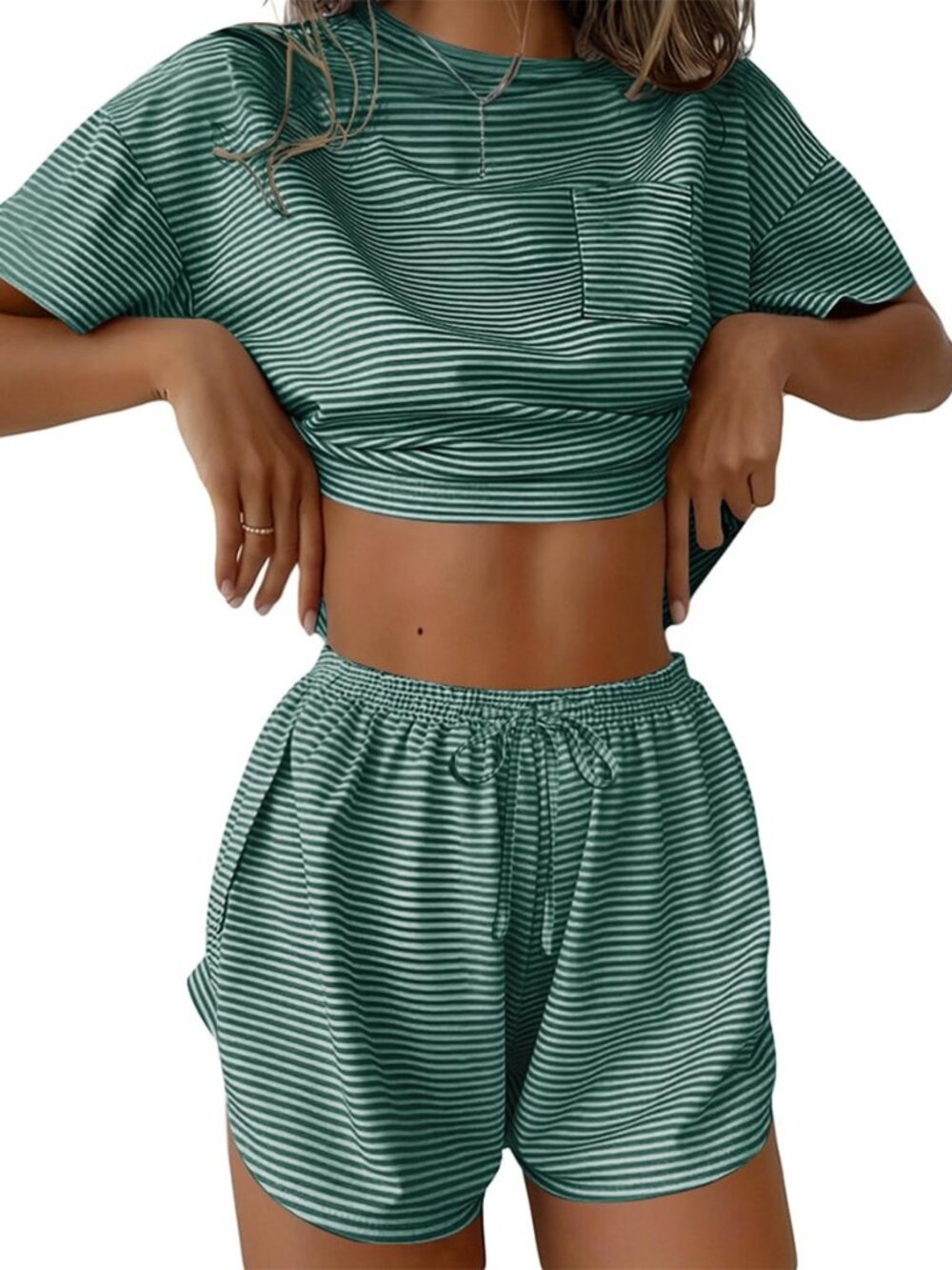 Womens Pajama Sets Sexy Lounge Sets Side Split Short Pj Sets